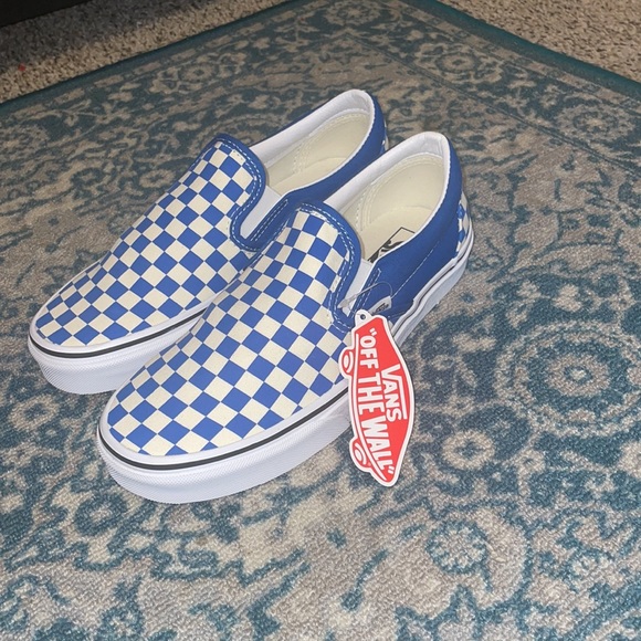 Vans Other - VANS CHECKERBOARD CLASSIC SLIP-ON SHOE DAZZLING BLUE